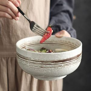 Vajilla de Cerámica Japonesa Reactiva al Calor para Restaurantes, Tazón para Sopa de Carne y Fideos para el Hogar - Product Image 4