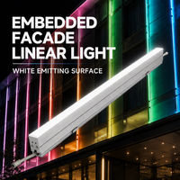 Projecteurs LED muraux en aluminium pour éclairage de façade de bâtiment, 24V IP66 RGBW, haute luminosité, extérieur
