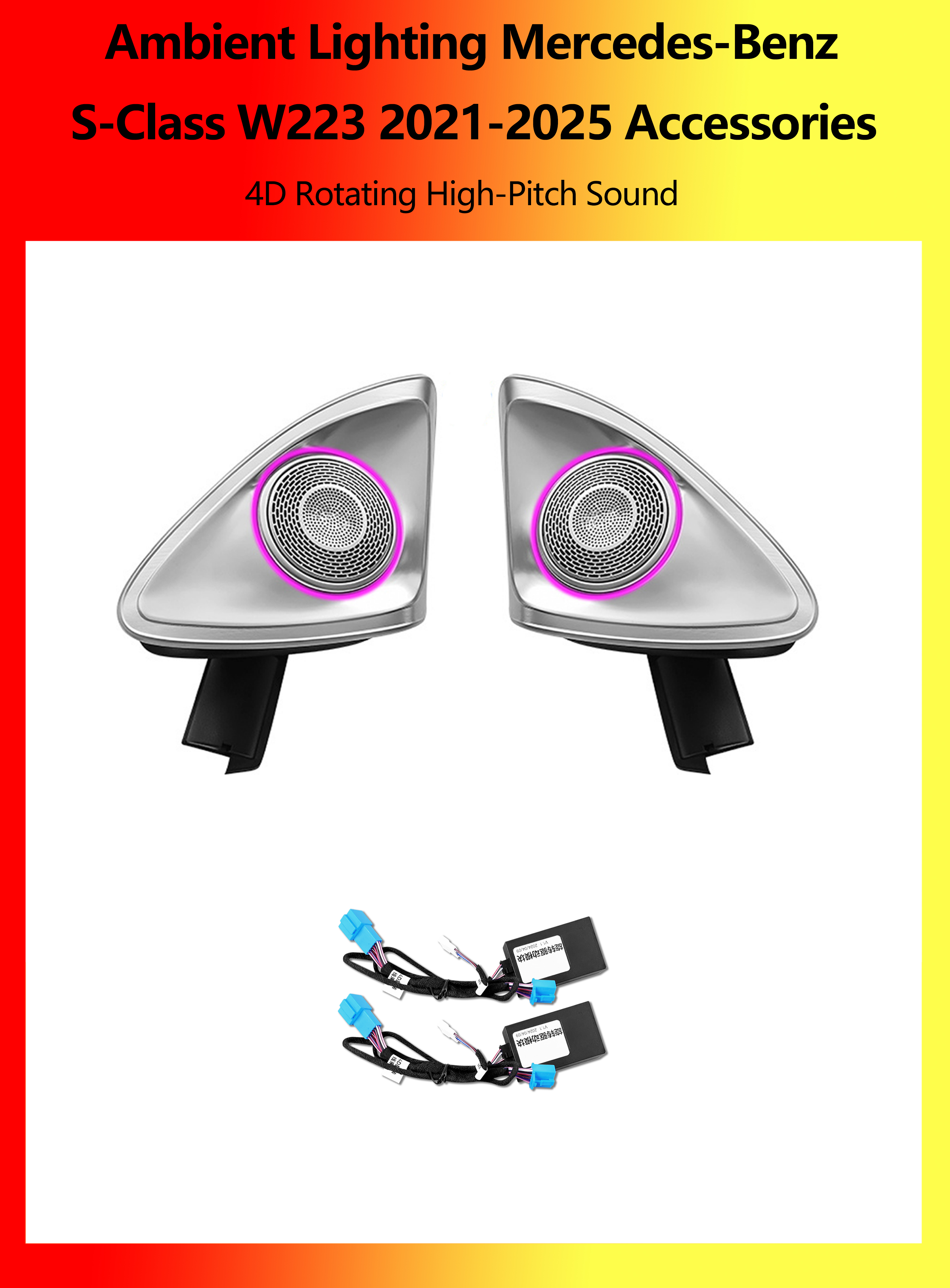 Accesorios de sonido de alta frecuencia con rotación 4D