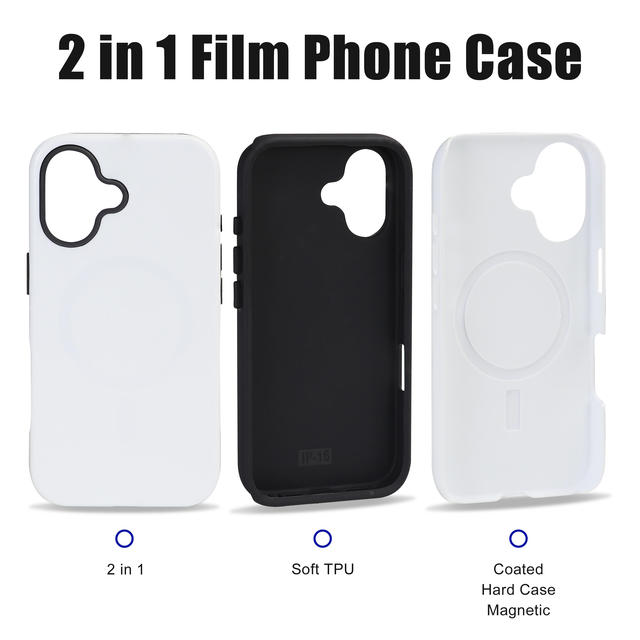 Caseblanks Vintage Style Phone Case for Custom Design Sublimation Blank Shockproof TPU + PC 2-in-1 Structure Factory Direct