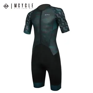 Mcycle Wholesale Race Cutting Men's Cycling Skin Suit Bicycle Clothing Bike Jumpsuit Short Sleeve Triathlon Suit