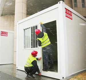 Steel Framing <strong>Medical</strong> <strong>Clinic</strong> Flat Pack Container Used for Isolation Room Customized PVC Floor Container Houses - Product Image 5