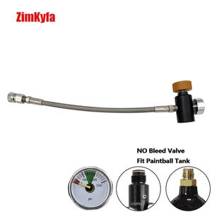 Kit de Manguera Trenzada de Acero Inoxidable HP para Llenado de CO2 con Manómetro de 3000/5000 PSI y Acoplador de 8mm, Compatible con Tanques G1/2-14 - Product Image 3