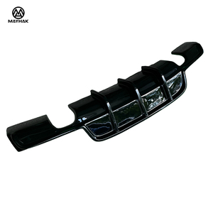 Difusor trasero de estilo PH negro brillante de doble cara, labio de parachoques trasero automático mejorado, una salida para <span class=keywords><strong>BMW</strong></span> Serie 3 F30 F35 - Product Image 4