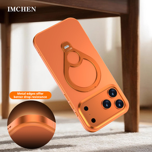 Coque de téléphone ultra-fine en métal anti-chute avec support magnétique rotatif pour iPhone 17 Pro Max et iPhone 17 Pro - Product Image 2