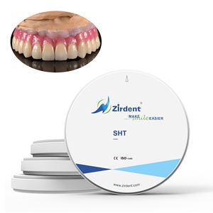 Disco di zirconio di fabbrica con blocco di zirconi da laboratorio dentale corone dall'aspetto naturale ottime prestazioni 100% materiali di consumo dentali - Product Image 1
