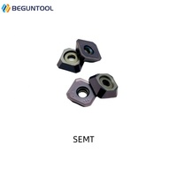Insert de fraisage en carbure SDMT120512 SDMT150512 SOMT09T308 SEMT1204 SEET13T3 SDMT09T308 SEMR1504 Inserts de fraisage à alimentation rapide