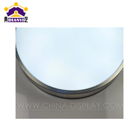 Boîte lumineuse publicitaire ronde en acrylique avec logo personnalisé, éclairage LED intérieur et extérieur, enseigne de magasin commerciale circulaire à LED