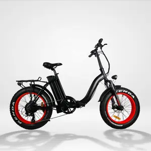 Ultra hafif bisiklet taşınabilir Ebike hareketlilik yetişkin fabrika kaynağı katlanır E şehir elektrikli yağ tekerlekli bisiklet