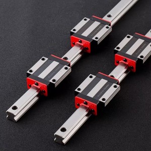 Bloc de guidage linéaire HGH HGW 15 20 25 30 35 CA CC HA à quatre faces, en acier de précision avec palier à bride - Product Image 2