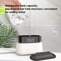 Accueil Nouveau Design Diffuseur D'huile Humidificateur 180ML Réveil Machine D'aromathérapie Chambre Flamme Diffuseur D'arôme