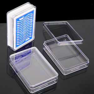 SUNSHING Clear Acrylic Plastic <b>Playing</b> <b>Card</b> Boxes PP Storage Box <b>Card</b> Holder Organizer for Bank <b>Card</b>, Business <b>Card</b>, Game <b>Card</b> - Product Image 1