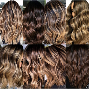 Parrucca di Lusso Fatta a Mano Colore Balayage Marrone Onda Morbida Capelli Vergini Europei Trasparente per Parrucche Full Lace Senza Colla per Donne - Product Image 5