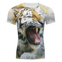 T-shirts à sublimation imprimés sur toute la surface T-shirt respirant de sport en polyester 100% personnalisé