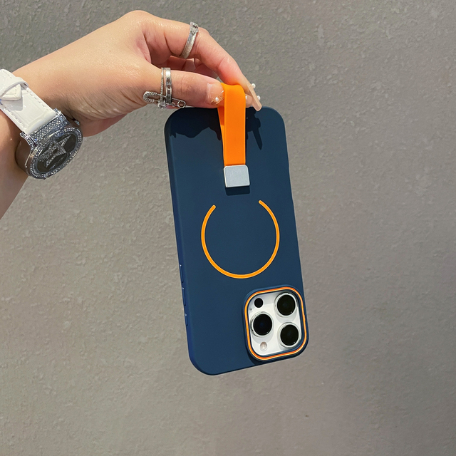 Magnetic TPU + Silicone Combo for iPhone 17/16/15/14/13/12/11 Pro Max Oil Print Skin Design Shockproof Protect Cover Phone Case