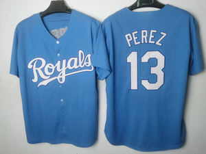 ลดราคา # 7 วิท จูเนียร์ # 16 แจ็คสัน # 13 เสื้อเบสบอลของเพ<span class=keywords><strong>เร</strong></span><span class=keywords><strong>ซ</strong></span> เมน'ส แคนซัส <span class=keywords><strong>ซ</strong></span>ิตี้ รอยัลส์ - Product Image 5