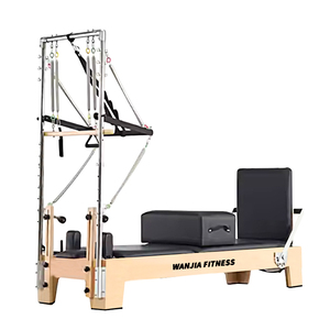 Reformer demi-trapèze en érable personnalisé de haute qualité pour la maison et la salle de sport, idéal pour le fitness et le yoga - Product Image 1