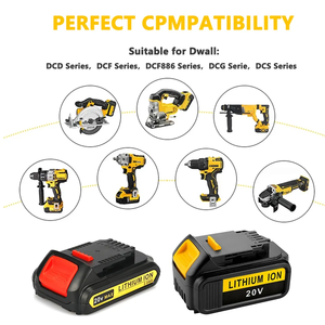 <span class=keywords><strong>DeWalt</strong></span> DCB180 DCB181 DCB182 <span class=keywords><strong>20V</strong></span> 1.5ah 2.0ah 2.5ah 무선 부품 원통형 리튬 이온 도구 배터리 케이스 포함 도매 - Product Image 5