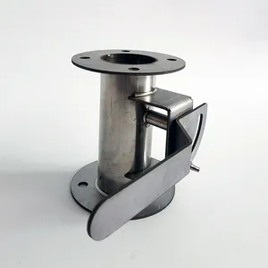 Ручной клапан из нержавеющей стали с оцинкованным покрытием, диаметр 50-250 мм, клапан для вентиляции свежего воздуха, клапан для регулировки потока воздуха, клапан для воздуховода