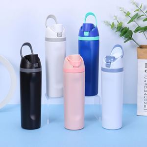 Custom Logo Stainless Steel Vacuum Flask Insulated Drink <b>Bottle</b> BPA-Free Sports Sip 19oz 24oz 32oz 6-12hr Thermal - Product Image 3
