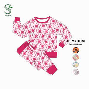 Pijamas Familiares Navideños de Bambú Más Populares, 95% Bambú, Manga Larga, Conjunto de 2 Piezas, Atuendos Familiares a Juego - Product Image 2