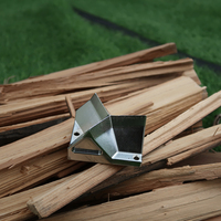 Pencacah kayu mini portabel manual, murah, untuk kayu bakar