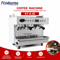 Mesin Kopi Industri Pintar Mini Otomatis Kecil Sepenuhnya Semi Otomatis Otomatis All in One 110 220 V Pembuat Espresso dan Penggiling