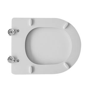 Asiento de Inodoro Cielo Vaso Celia, Moderno, Cuadrado, en Forma de V, Hecho de Bambú, Madera, Plástico PP, Resina de Urea, Bidés Electrónicos para Baño - Product Image 2