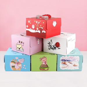 Scatola di Carta Personalizzata per Regali di Compleanno di Lusso con Logo Stampato, Dimensioni Personalizzabili 8x8x2 10x10x6 <span class=keywords><strong>cm</strong></span>, Scatola per Torte con Finestra da <span class=keywords><strong>5</strong></span> 6 <span class=keywords><strong>8</strong></span> 10 12 Pollici - Product Image 5