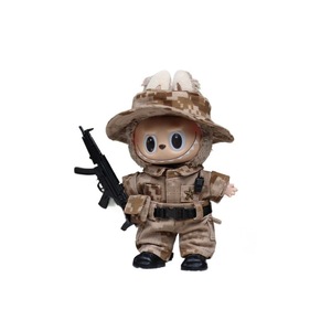Vêtements pour poupée Labubu, uniforme camouflage style forces spéciales, taille universelle pour peluches de 1ère et 3ème génération - Product Image 5