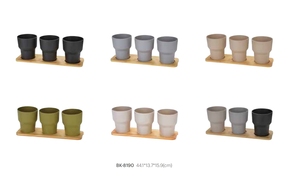 Green <strong>Biodegradable</strong> Bamboo Fiber Plastic <strong>Plant</strong> <strong>Pots</strong> New Design Home Garden Decoration for <strong>Plants</strong> Flower <strong>Pots</strong> &amp; Planters - Product Image 4