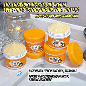 Crème pour les mains à l'huile de <span class=keywords><strong>cheval</strong></span> anti-fissures d'hiver, hydratante, réparatrice des talons, nourrissante, soin de la peau sèche, lotion exfoliante, glycérine - Product Image 6