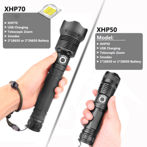Gran oferta, superbrillante, de largo alcance, con zoom, potente tipo C, recargable, XHP70, <span class=keywords><strong>linterna</strong></span> <span class=keywords><strong>LED</strong></span>, pantalla de potencia, linternas tácticas - Product Image 6