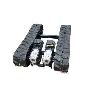 कृषि निर्माण मशीनरी के लिए छोटे हाइड्रोलिक मोटर संचालित क्रॉलर चेसिस कृषि निर्माण मशीनरी के लिए वास्तविक रबर फार्म ट्रक दोनों नए उपयोग किए गए - Product Image 1