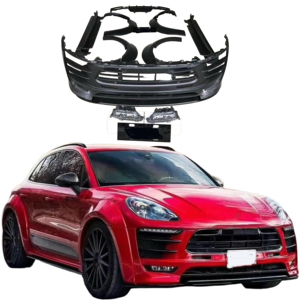 Kit Carrozzeria Larga Stile PD Paraurti Anteriore Paraurti Posteriore Minigonne Laterali Passaruota per <span class=keywords><strong>Porsche</strong></span> <span class=keywords><strong>Macan</strong></span> 95B.1 <span class=keywords><strong>Macan</strong></span> S 2014-2017 - Product Image 1