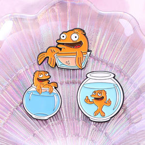 समुद्री जीव संग्रह एनमेल पिन कार्टून व्हेल शार्क गोल्डफिश ब्रोच बैकपैक लेपल बैज दोस्तों के लिए उपहार - Product Image 4