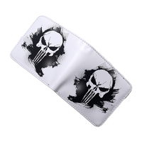 Dompet lipat ganda portabel buatan tangan kustom, dompet pria lipat ganda