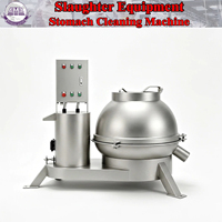 Équipement de nettoyage des sous-produits de boucherie, ligne d'abattage, construction en acier inoxydable, tension personnalisable