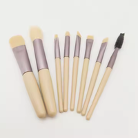 UUYP OEM ODM Reise-Make-up-Pinsel-Set (8-teilig) mit PU-Tasche, Nylonhaar & Kunststoffgriff für Gesichts-Concealer & Rasierpinsel