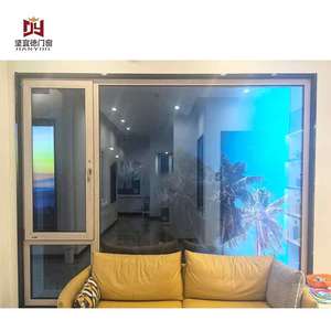 Trung Quốc Nhà Máy Giá hiện đại uPVC cửa ra vào và cửa sổ uPVC hồ sơ đôi kính cửa sổ trượt - Product Image 1