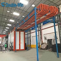 Équipement de peinture résistant à l'érosion par le sable, station de base sur site, structure métallique, production de revêtement en poudre résistant aux intempéries en extérieur