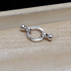 Collar Redondo de Plata S925, Pulsera y Cadena para Suéter con Hebilla JG5207, Accesorio DIY con Hebilla para Sombrero - Product Image 5