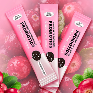 Supplément de poudre de probiotiques de canneberge de marque privée 50 milliards d'UFC Enzymes digestives prébiotiques Poudre probiotique adaptée aux adultes - Product Image 1