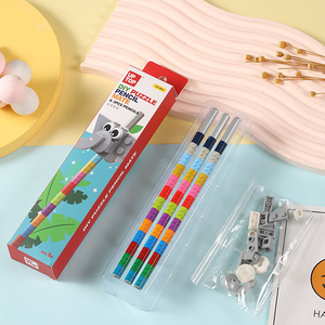 Caldo all'ingrosso fai da te elefante puzzle di plastica a forma di animale cappello a matita forniture di cancelleria set di <span class=keywords><strong>accessori</strong></span> per la scuola per bambini - Product Image 6