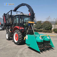 Moissonneuse de maïs ensilé montée sur tracteur, 3 rangs, machine de coupe de fourrage à transmission par engrenages, équipement de récolte agricole