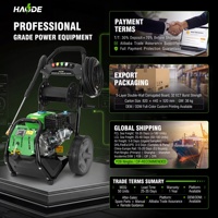 Pulvérisateur haute pression professionnel à essence 7HP - Débit élevé 2,5 GPM jusqu'à 2600 PSI Nettoyage multi-usages