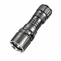 Lampe torche LED tactique A07 1200LM en aluminium avec interrupteur, étanche, rechargeable Type-C, avec clip portable pour camping d'urgence