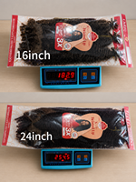 Cheveux synthétiques bouclés afro kinky de 16 pouces, 180g, pré-étirés, pour tresses au crochet, dreadlocks, réparation de locs, torsades à ressort, vente en gros
