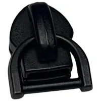 Zipper Repair - YKK #3 Coil Slider Antique Silver Rubber Tab Semi-Automatic  lock