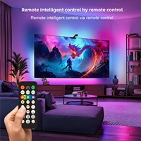 Rétroéclairage TV synchronisé, éclairage d'ambiance LED éblouissant avec télécommande Phantom-Color pour synchronisation d'écran, bande LED Poi